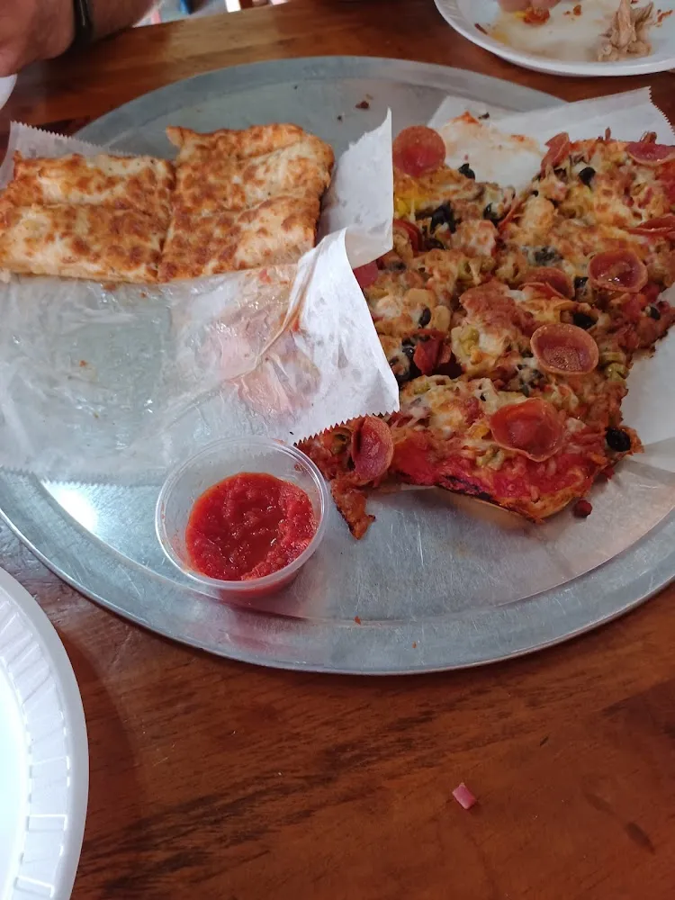 Jumbo Everything Puzza and Bread Sticks