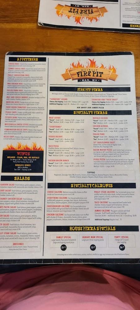 Fire Pit Pizza Menu image 3